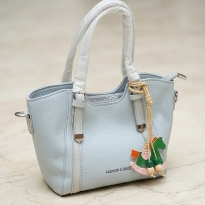 IMPORTED - Women Hand Bag with Playful Rocking Horse Charm