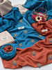 UN STITCHED- Winter Collection ❄️ Shamoz Silk Fabrics 3pc!