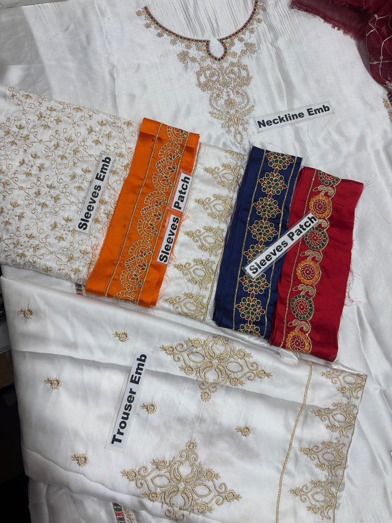 UNSTITCHED ❄️ Winter Luxury Collection ❄️   Silk Fabric 3 pcs