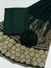Indian Banarsi Jaquard Acrylic Pashmina Velvet Touch Border shawl